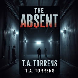 A book cover for a dystopian novel titled 'The Absent' by T