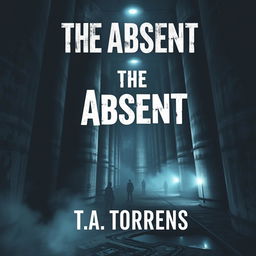 A book cover for a dystopian novel titled 'The Absent' by T