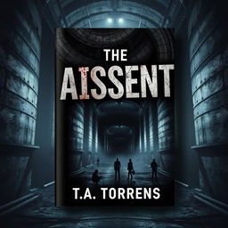 A book cover for a dystopian novel titled 'The Absent' by T