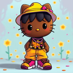 An animated version of Hello Kitty's boyfriend, depicted as a charming and stylish character