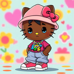 An animated version of Hello Kitty's boyfriend, depicted as a charming and stylish character