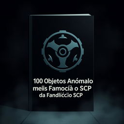 A dark and atmospheric book cover featuring the SCP Foundation logo prominently in the center