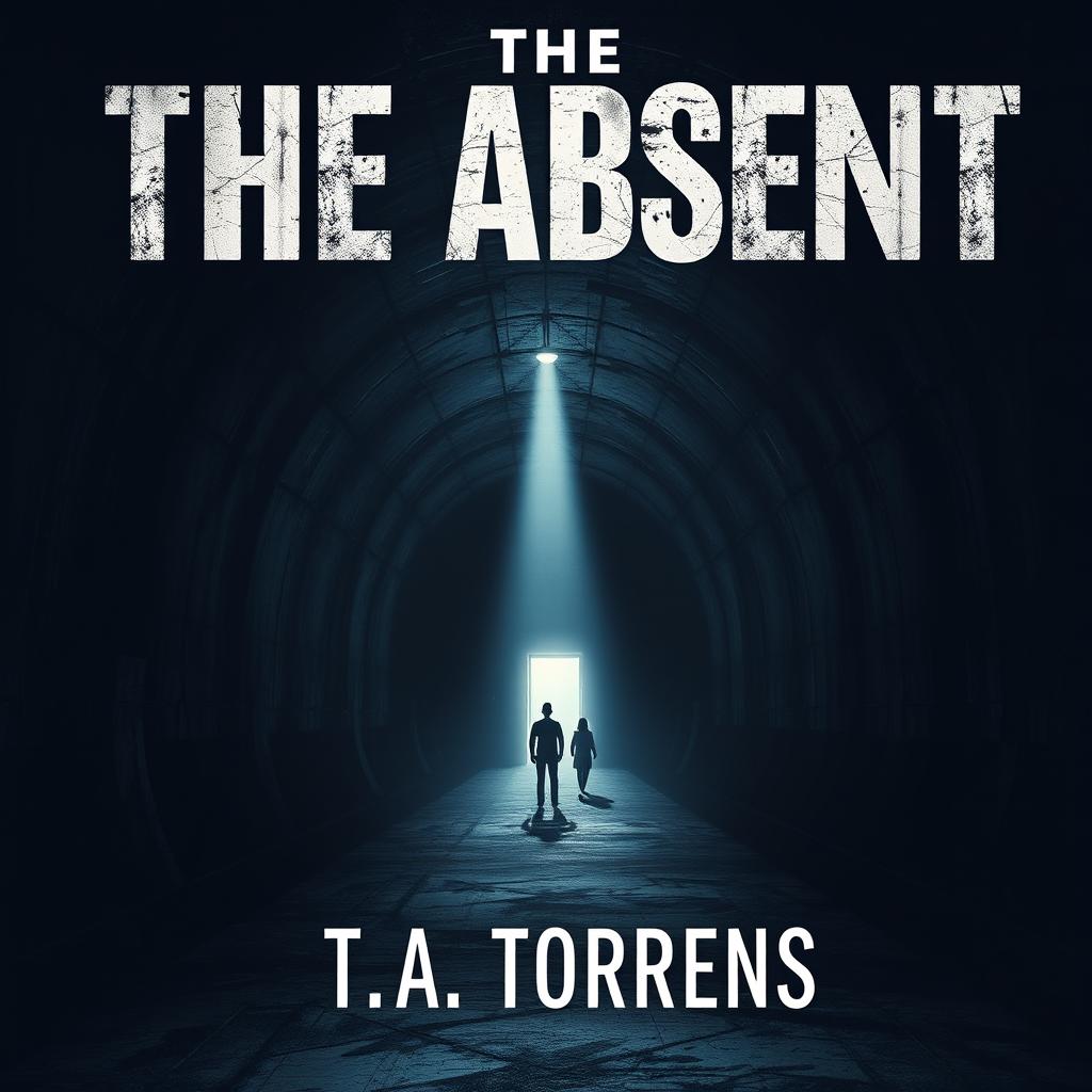 An ebook cover design for the dystopian novel 'The Absent' by T