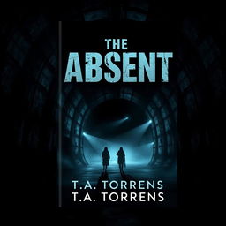 An ebook cover design for the dystopian novel 'The Absent' by T