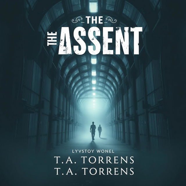 An evocative ebook cover for the dystopian novel 'The Absent' by T