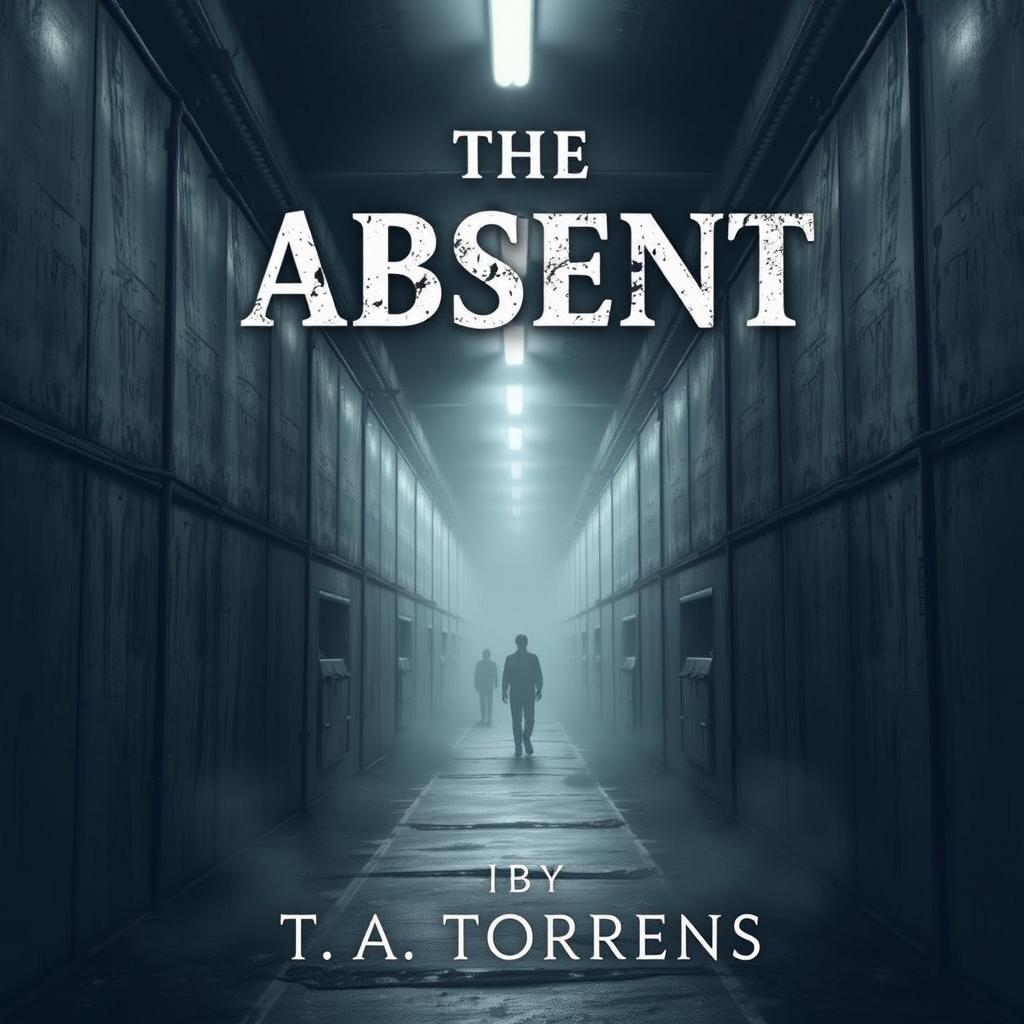 An evocative ebook cover for the dystopian novel 'The Absent' by T