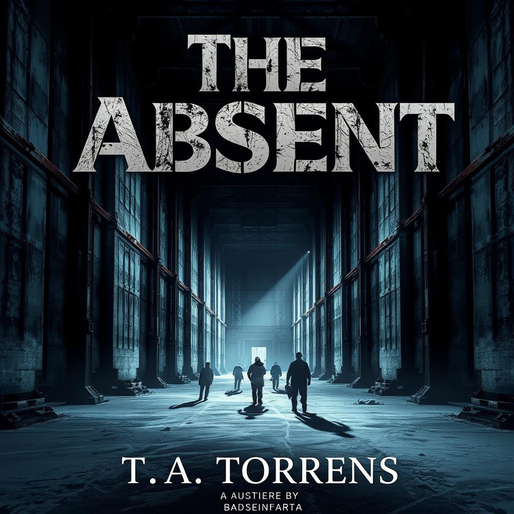 An atmospheric ebook cover for the dystopian novel 'The Absent' by T