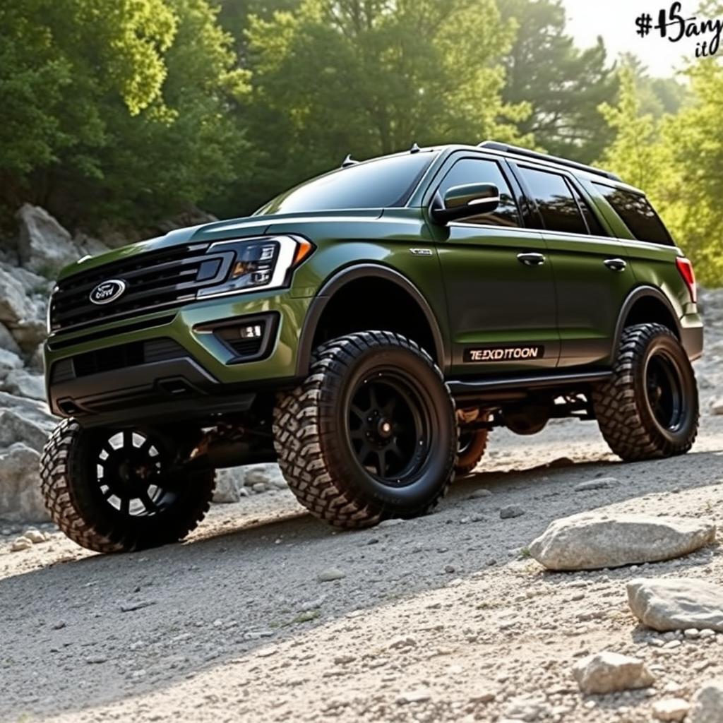 A customized Ford Expedition Tremor, featuring impressive 40-inch tires