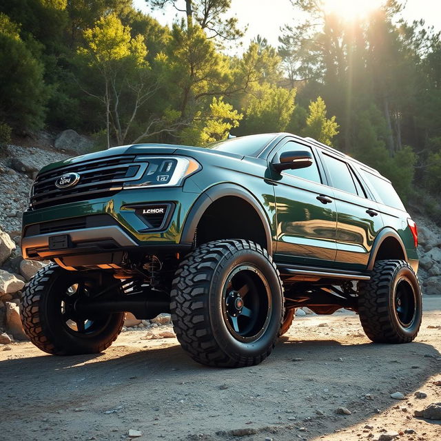 A customized Ford Expedition Tremor, featuring impressive 40-inch tires