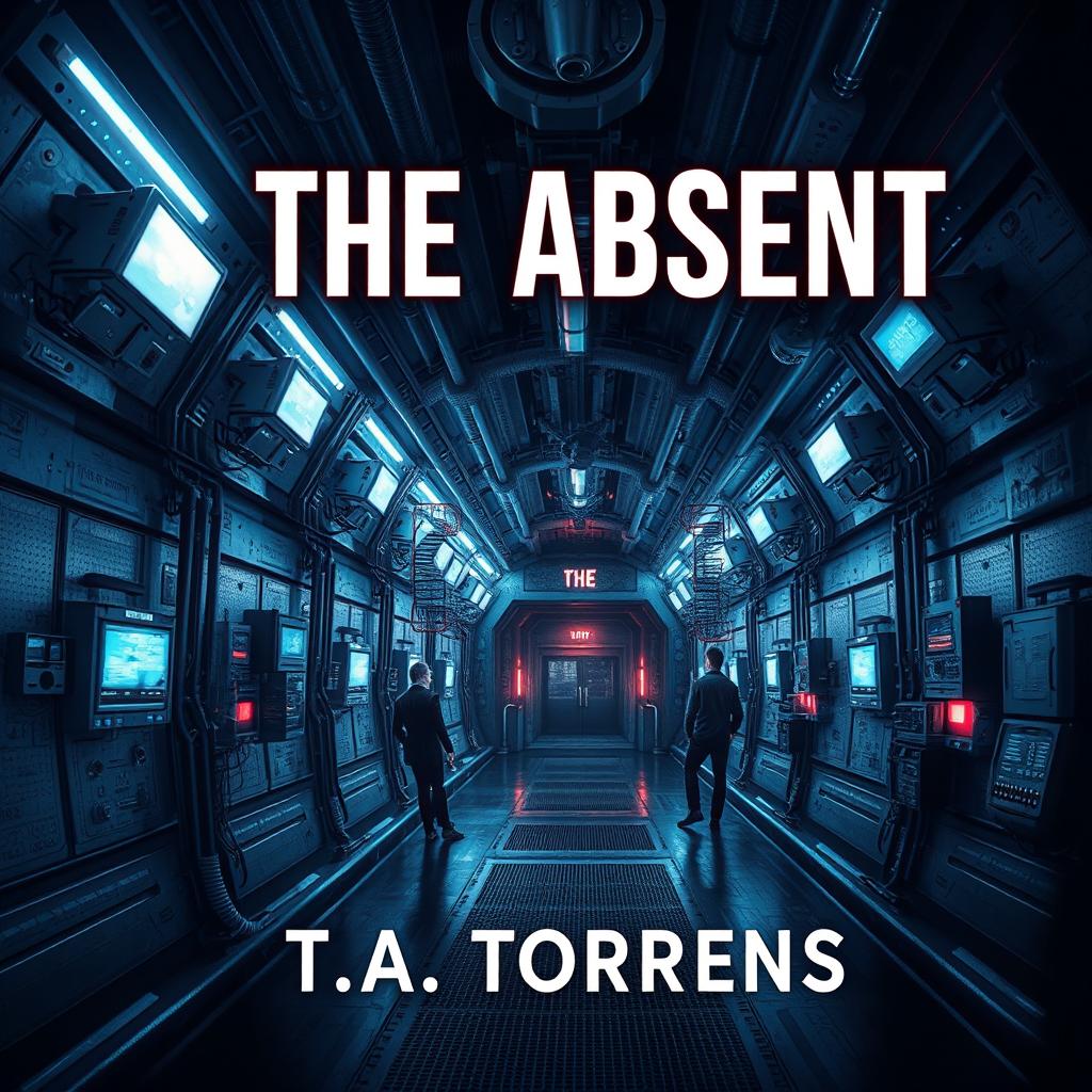 An eye-catching ebook cover for 'The Absent' by T