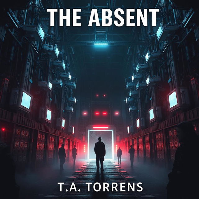 A captivating ebook cover for the dystopian novel 'The Absent' by T