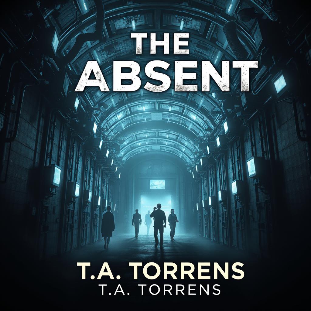 A captivating ebook cover for the dystopian novel 'The Absent' by T