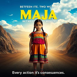 A movie poster featuring a Mexican girl named Maja, an often forgotten person in her grade