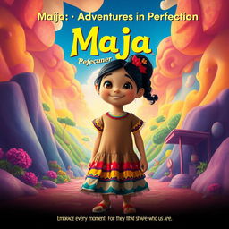 A Mexican girl named Maja, often overlooked in her grade, joyfully explores a colorful parallel universe where everyone appears friendly and filled with positivity