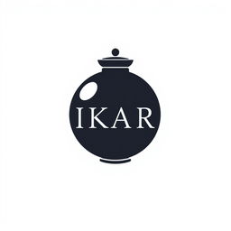 A minimalist anime-themed design featuring the text 'IKARI' prominently displayed