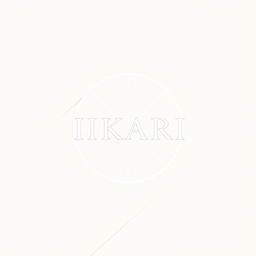 A minimalist anime-themed design featuring the text 'IKARI' prominently displayed