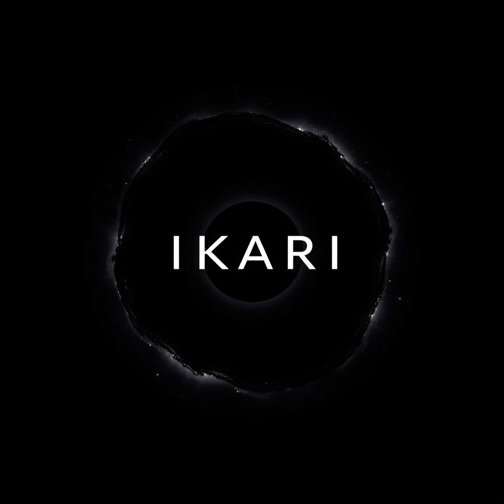 An exquisite anime-themed design showcasing the text 'IKARI' prominently in the center