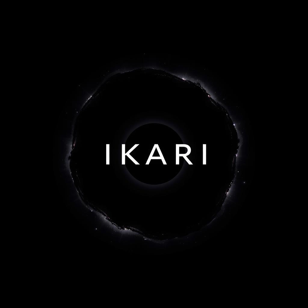 An exquisite anime-themed design showcasing the text 'IKARI' prominently in the center