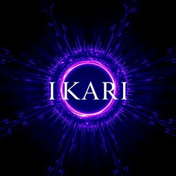 An enchanting anime design featuring the text 'IKARI' elegantly positioned at the center