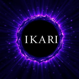 An enchanting anime design featuring the text 'IKARI' elegantly positioned at the center