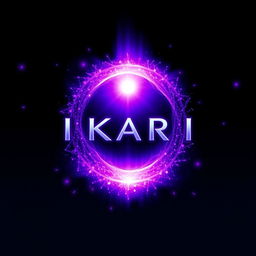 A stunning anime-inspired design featuring the text 'IKARI' in a sleek, modern font, prominently displayed