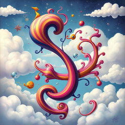 A creative and abstract representation of a phallic symbol, artistically interpreted in a surrealistic style