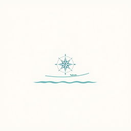 A minimalist design depicting a sailing theme infused with the power of reading