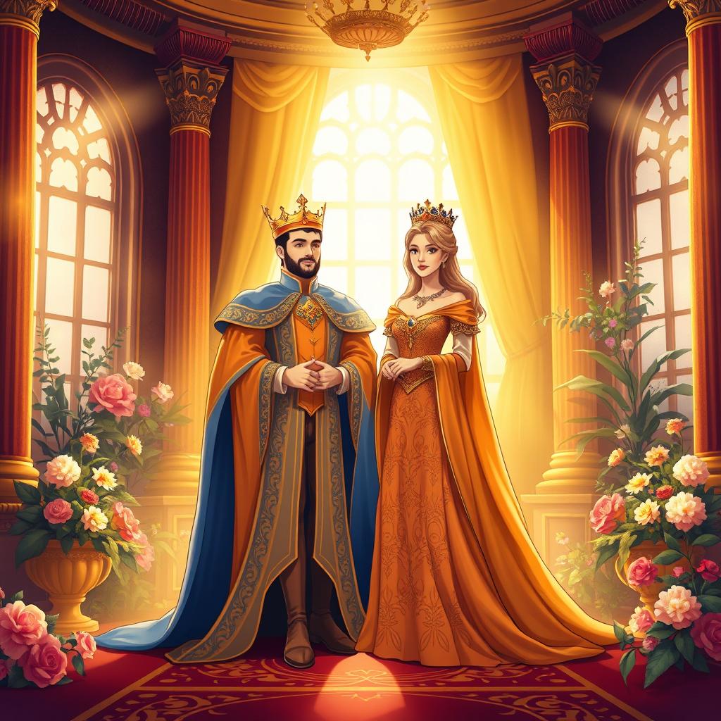 A regal and inspiring illustration titled 'The King and Queen Within: Maximising your youthful potential'