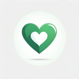 A vivid, WhatsApp-inspired green heart, cracked through the middle, symbolizing a broken heart.