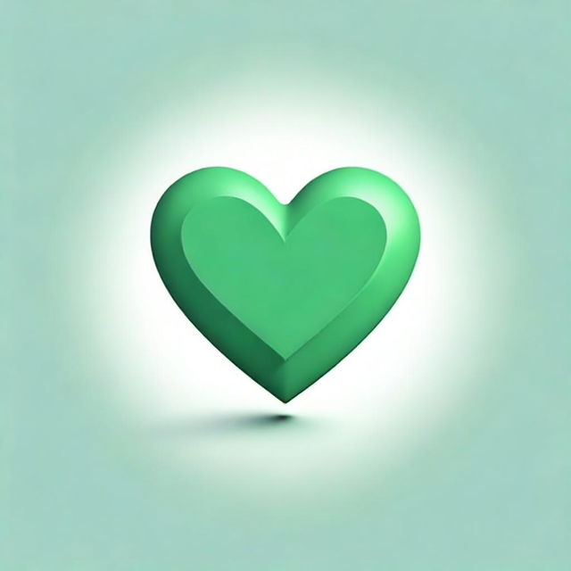 A vivid, WhatsApp-inspired green heart, cracked through the middle, symbolizing a broken heart.