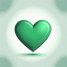 A vivid, WhatsApp-inspired green heart, cracked through the middle, symbolizing a broken heart.