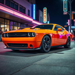 A stunning Dodge Challenger styled as a one-piece, showcasing its sleek design while incorporating an artistic twist that makes it look almost like a single sculptural entity