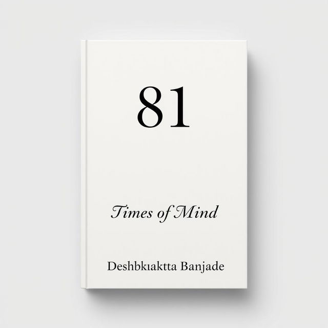 A formal and simple book cover design featuring the book title '81' prominently displayed at the top in bold, elegant font