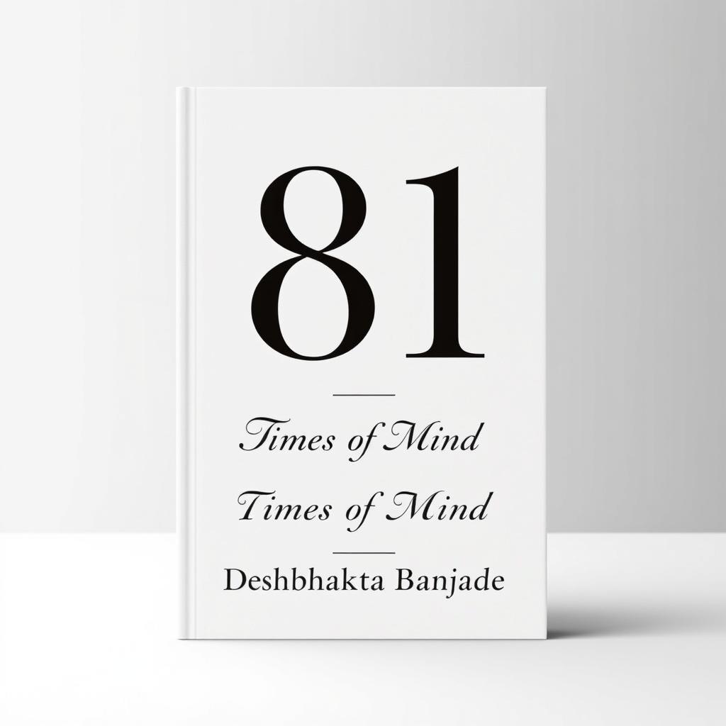 A formal and simple book cover design featuring the book title '81' prominently displayed at the top in bold, elegant font