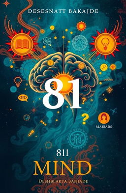 A visually striking front book cover for the book titled '81: Times of Mind' by author Deshbhakta Banjade