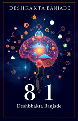 A visually striking front book cover for the book titled '81: Times of Mind' by author Deshbhakta Banjade