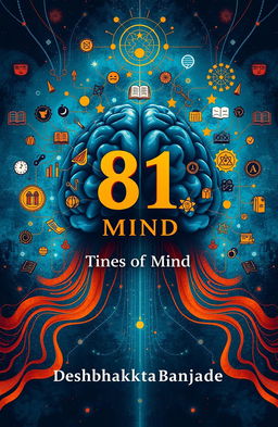 A visually striking front book cover for the book titled '81: Times of Mind' by author Deshbhakta Banjade