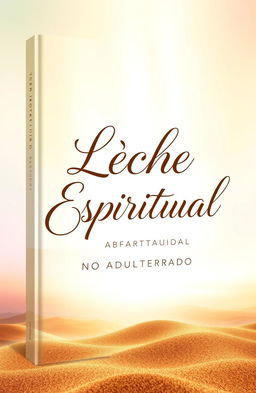 A book cover design for a Christian sermon book titled 'Leche Espiritual No Adulterada'