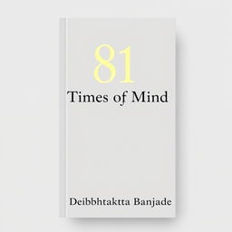 A minimalist book cover featuring the number '81' in bold, modern typography prominently displayed at the top