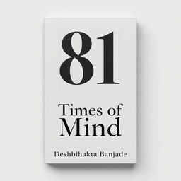 A minimalist book cover featuring the number '81' in bold, modern typography prominently displayed at the top