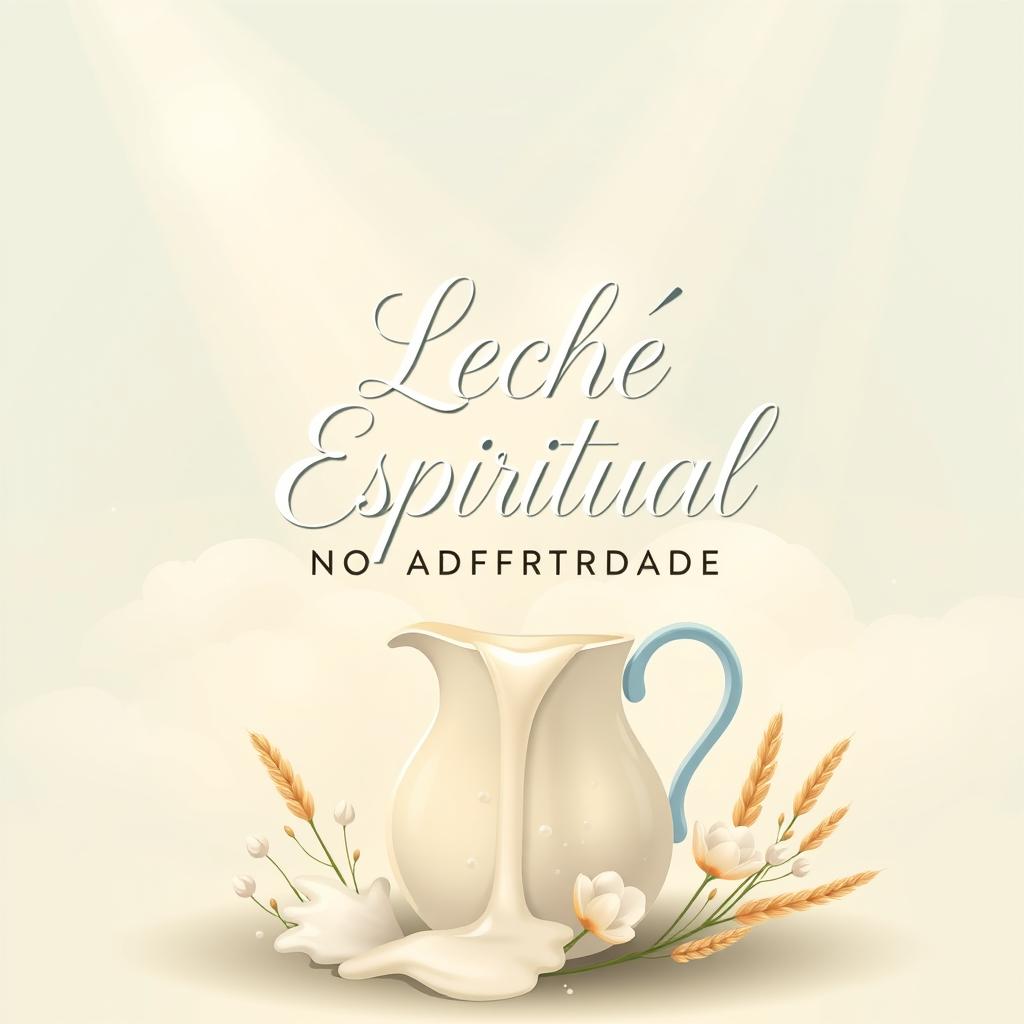 A beautifully illustrated book cover for a Christian sermon book titled 'Leche Espiritual No Adulterada'