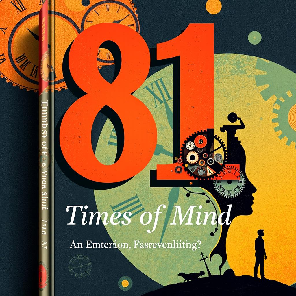 An artistic book cover design for '81'