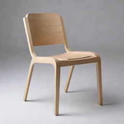 Generate a chair with innovative, avant-garde design elements. The construction should be imaginative and creative, combining both form and function in a unique and striking manner. Once the image is generated, provide an explanation of the featured design elements and innovations.