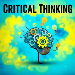 An eye-catching image suitable for a book cover about critical thinking, designed without any text