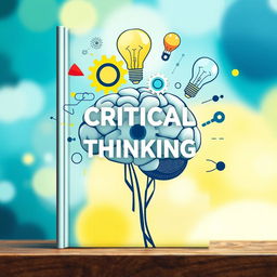 An eye-catching image suitable for a book cover about critical thinking, designed without any text