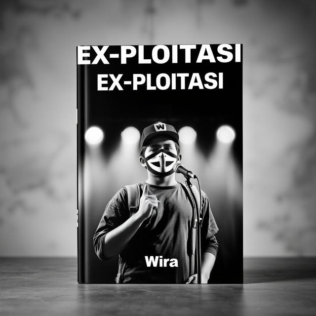 A striking book cover for the title 'Mahasiswa Ex-Ploitasi' by author Wira