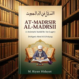 A captivating book cover for 'Urgensi At-Tafsir Al-Madrasi sebagai Modifikasi Tafsir Al-Manar' by M