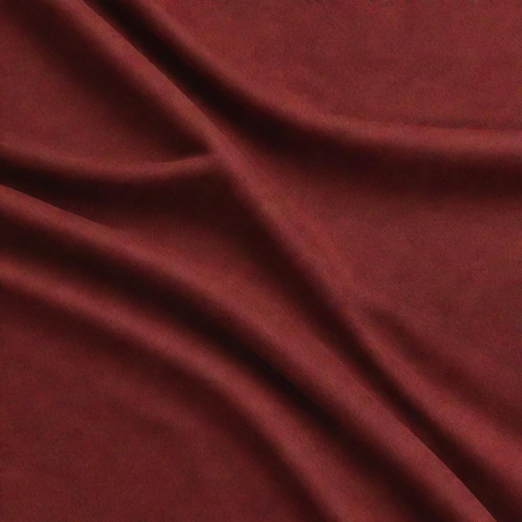 Update the high-resolution image of the clean fabric for clothes to reflect a rich, deep red color, similar to #d20909, whilst preserving the detailed and pleasing texture.