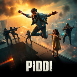 A cinematic action suspense thriller sci-fi film poster titled 'PIDDI'