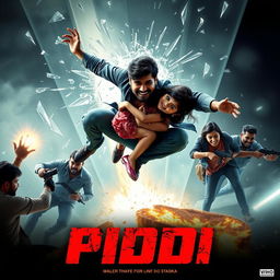 A dramatic and intense cinematic action thriller film poster titled 'PIDDI'